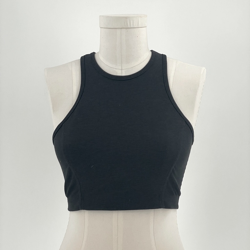 Outdoor Voices Athena Crop Top - Black - Small
